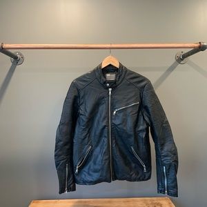 Asos faux leather moto jacket